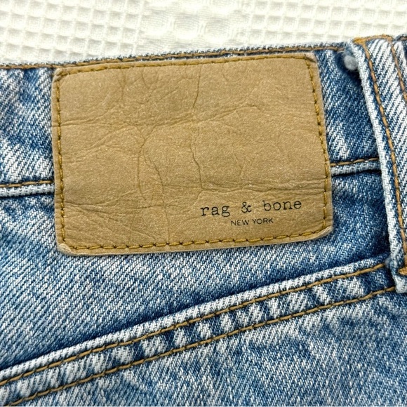 rag & bone Vintage Cut Off High Rise Shorts in Light Blue Wash - Size 26 - Picture 4 of 10